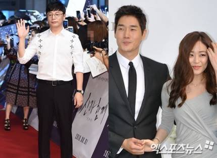 (좌)김용화 감독 사진 (우)유지태와 김효진 부부